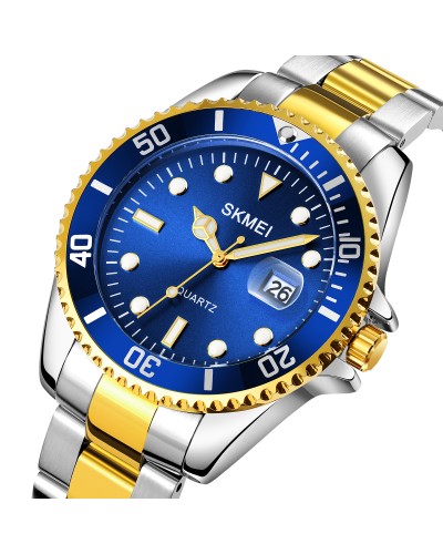Купити Skmei 1779TGDBU Silver-Gold-Blue