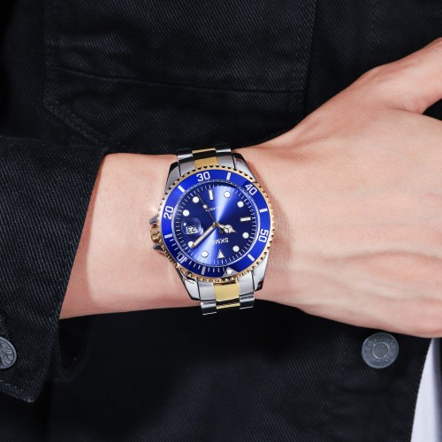Купить Skmei 1779TGDBU Silver-Gold-Blue