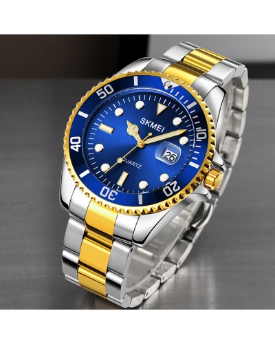 Купити Skmei 1779TGDBU Silver-Gold-Blue