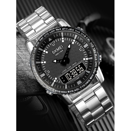Купить Skmei 1898SIBK Silver-Black SALE
