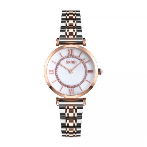 Купити Skmei 9198TRGWTH-S Rose Gold-Silver-White Lady