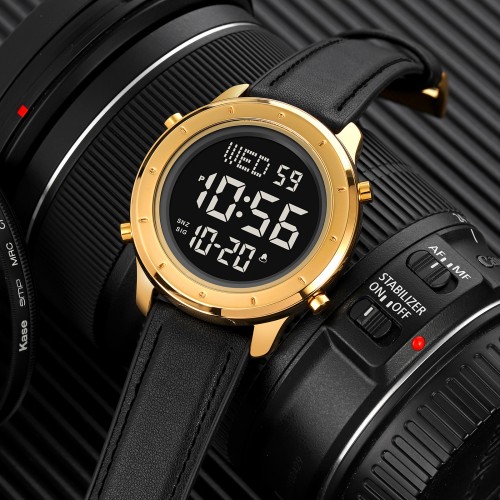 Купить Skmei 1864LGDBK Gold-Black Leather SALE