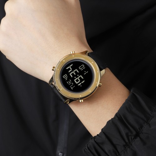 Купить Skmei 1864LGDBK Gold-Black Leather SALE