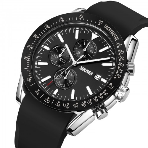 Купити Skmei 9253PSIBK Silver-Black Sil