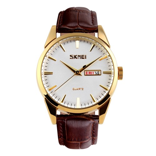 Купити Skmei 9073GDWT-B Gold-White men