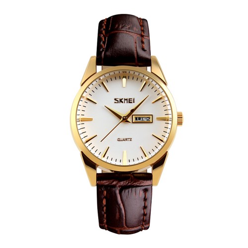 Купити Skmei 9073GDWT-S Gold-White lady