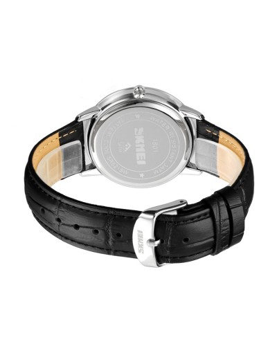 Купити Skmei 1801LGDWT Gold-White Leather