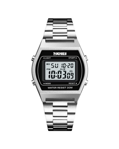 Купити Skmei 1328SI Silver STOPPED