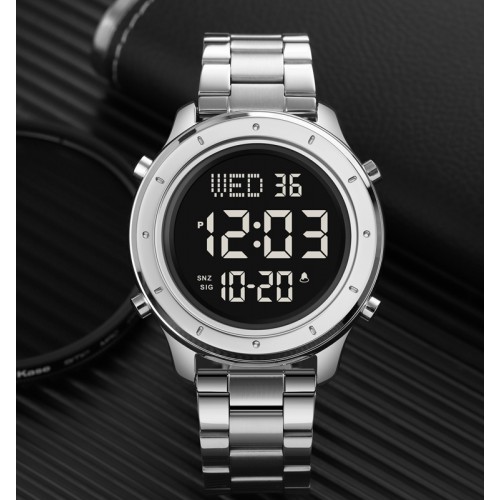 Купити Skmei 1864SSIBK Silver-Black-Steel
