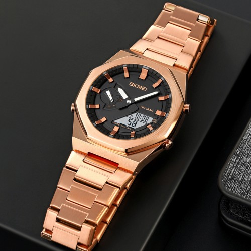Купить Skmei 1816RGWT Rose Gold-White SALE