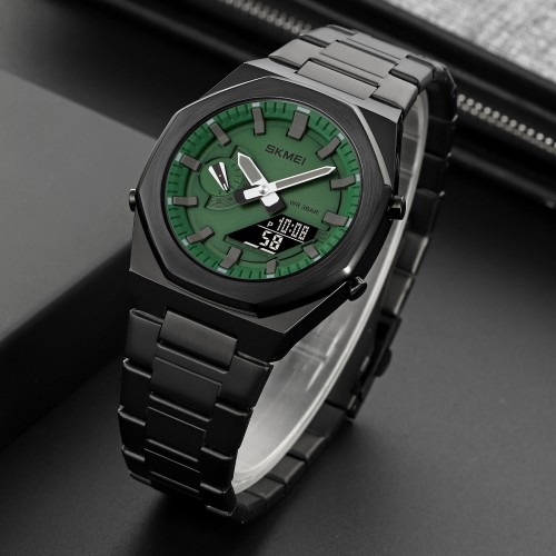 Купить Skmei 1816BKGNBK Black Green-Black