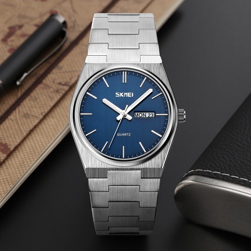 Купити Skmei 9288SIBU Silver-Blue