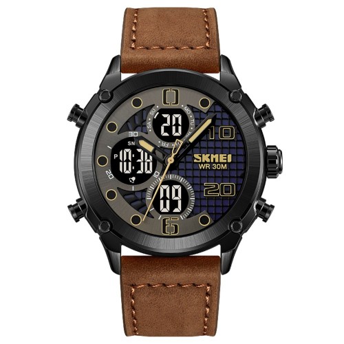 Купить Skmei 1975LDKBNBK Dark Brown-Black Leather. Купить Skmei 1975LDKBNBK Dark Brown-Black Leather.