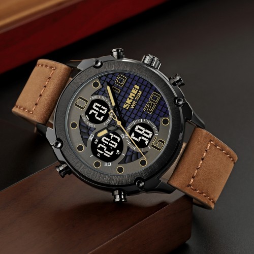 Купить Skmei 1975LDKBNBK Dark Brown-Black Leather. Купить Skmei 1975LDKBNBK Dark Brown-Black Leather.