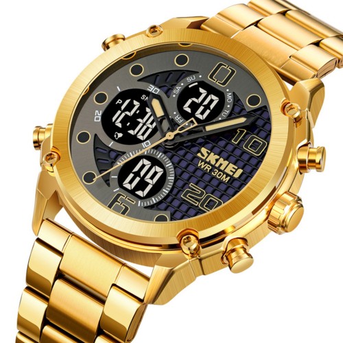 Купить Skmei 1975SGDBK Gold-Black Steel Купить Skmei 1975SGDBK Gold-Black Steel