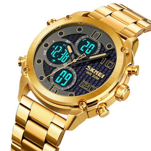 Купить Skmei 1975SGDBK Gold-Black Steel Купить Skmei 1975SGDBK Gold-Black Steel