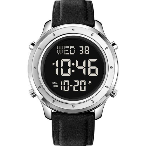 Купить Skmei 1864LSIBK Silver-Black Leather