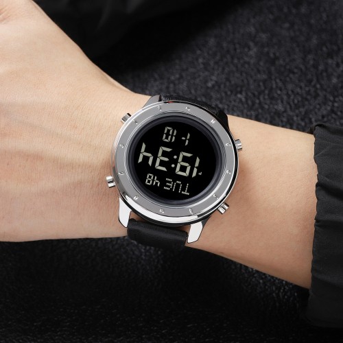 Купить Skmei 1864LSIBK Silver-Black Leather
