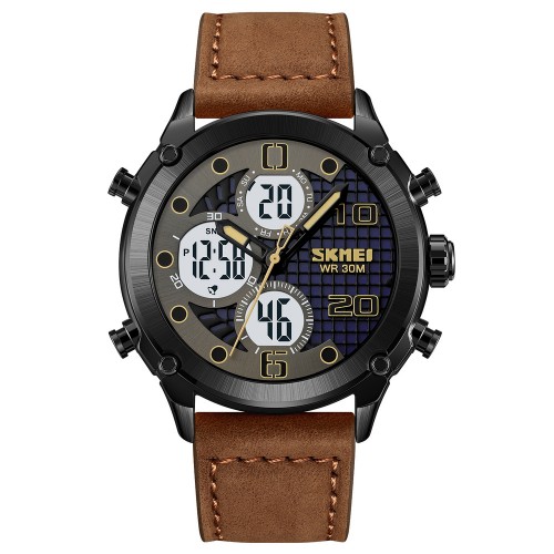 Купить Skmei 1975LDKBNWT Dark Brown-White Leather. Купить Skmei 1975LDKBNWT Dark Brown-White Leather.