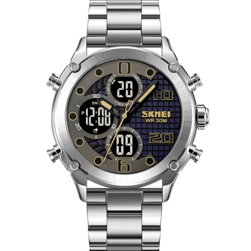 Купить Skmei 1975SSIBK Silver-Black Steel Купить Skmei 1975SSIBK Silver-Black Steel