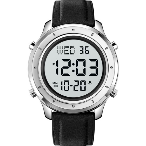 Купить Skmei 1864LSIWT Silver-White Leather