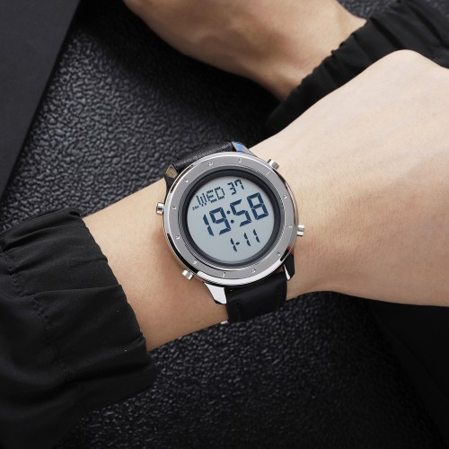 Купить Skmei 1864LSIWT Silver-White Leather