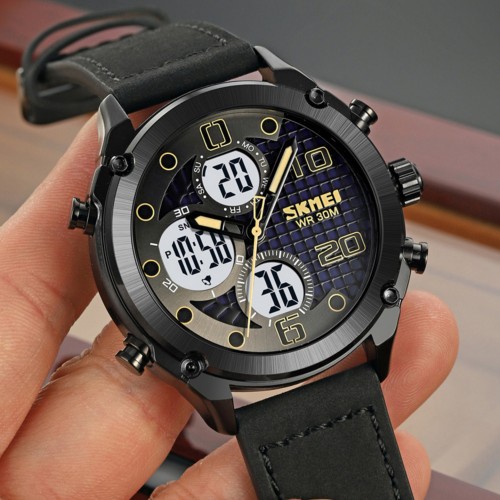 Купить Skmei 1975LBKWT Black-White Leather.