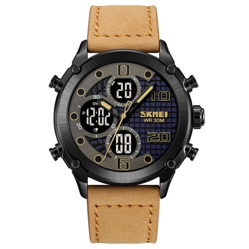 Купить Skmei 1975LLTBNBK Light Brown-Black Leather. SALE Купить Skmei 1975LLTBNBK Light Brown-Black Leather. SALE