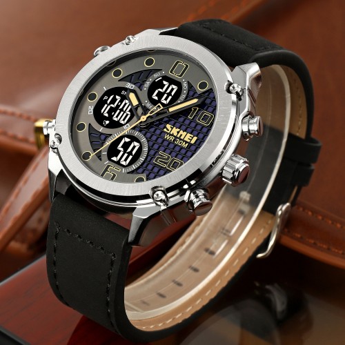 Купить Skmei 1975LSIBK Silver-Black Leather. Купить Skmei 1975LSIBK Silver-Black Leather.