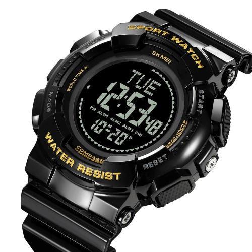 Купить Skmei 2077BKGD Black Gold+Compass Купить Skmei 2077BKGD Black Gold+Compass
