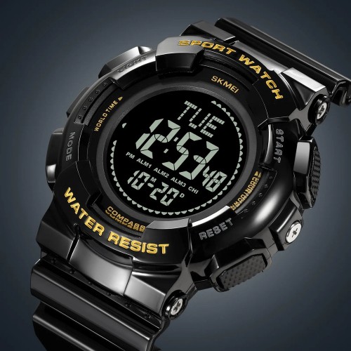 Купить Skmei 2077BKGD Black Gold+Compass Купить Skmei 2077BKGD Black Gold+Compass