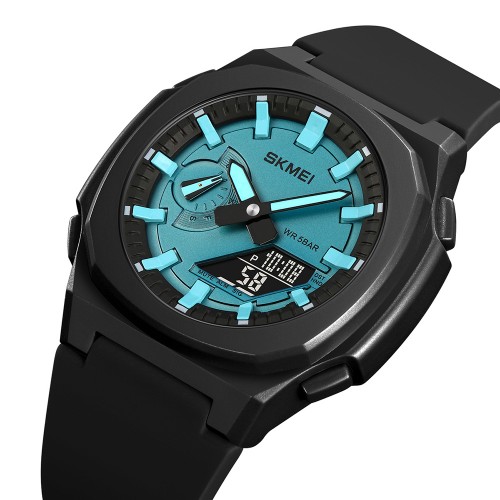 Купити Skmei 2091BKLTBUBK Black-Blue Black SALE Купити Skmei 2091BKLTBUBK Black-Blue Black SALE