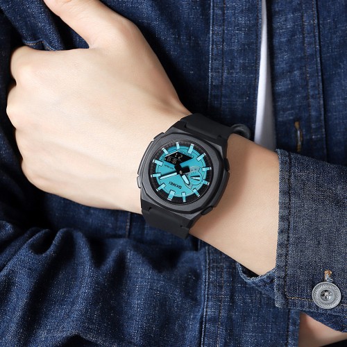 Купити Skmei 2091BKLTBUBK Black-Blue Black SALE Купити Skmei 2091BKLTBUBK Black-Blue Black SALE