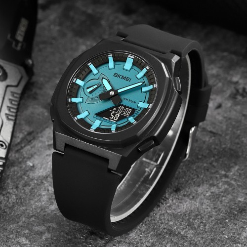 Купити Skmei 2091BKLTBUBK Black-Blue Black SALE Купити Skmei 2091BKLTBUBK Black-Blue Black SALE