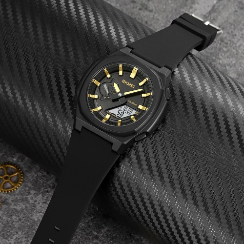 Купити Skmei 2091BKGDWT Black-Gold-White
