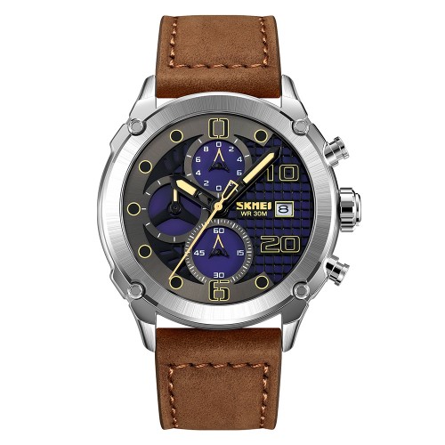 Купить Skmei 2051SIBN Silver-Brown Купить Skmei 2051SIBN Silver-Brown