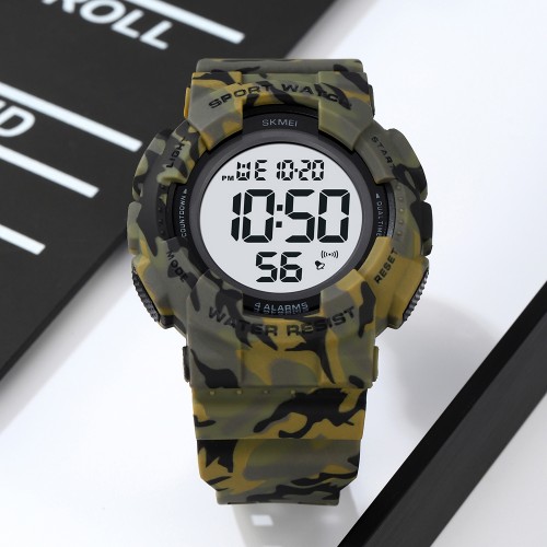 Купить Skmei 2081CMGNWT Camo Green-White STOPPED Купить Skmei 2081CMGNWT Camo Green-White STOPPED