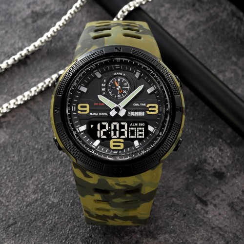 Купить Skmei 1655CMGNBK Camo Green-Black