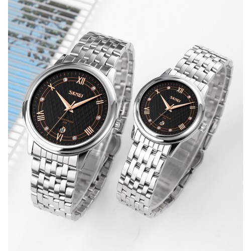 Купити Skmei 9272SIBK-S Silver-Black Lady