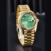 Чоловічий механічний годинник Pagani Design PD-1783 Gold-Green з автопідзаводом та сапфіровим склом