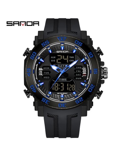Купить Sanda 6029 Black-Blue Купить Sanda 6029 Black-Blue