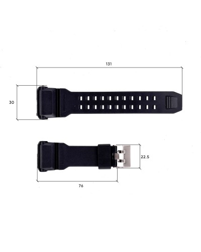 Купити Ремінець для годинника Skmei 1742BK Black