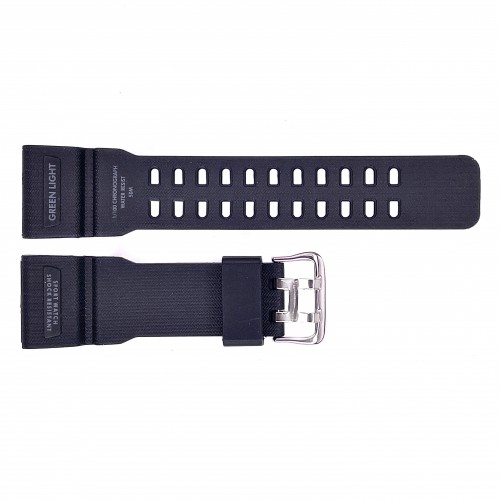 Купити Ремінець для годинника Skmei 1283/1277/1384BK Black, чорний каучуковий браслет 25.5 см