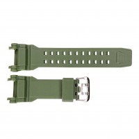 Ремінець для годинника Skmei 1343AG Army Green зелений каучуковий 26 см