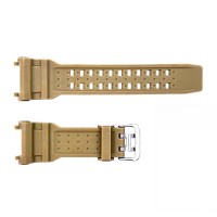 Ремінець для годинника Skmei 1343KH Khaki каучуковий, довжина 26 см (1051-0532)