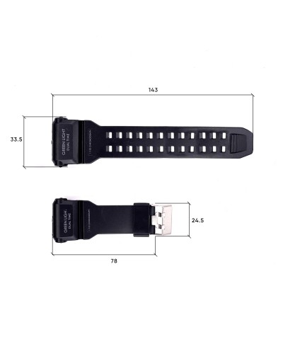 Купити Ремінець для годинника Skmei 1520BK Black