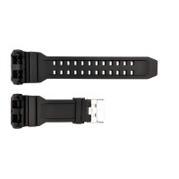 Ремінець для годинника Skmei 1520BK Black чорний каучуковий, довжина 26.5 см