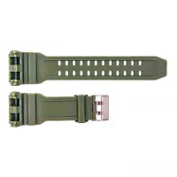 Ремінець для годинника Skmei 1965AG Army Green зелений каучуковий 26.5 см (1051-0504)