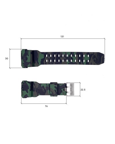 Купити Ремінець для годинника Skmei 1742CMGN Camo Green