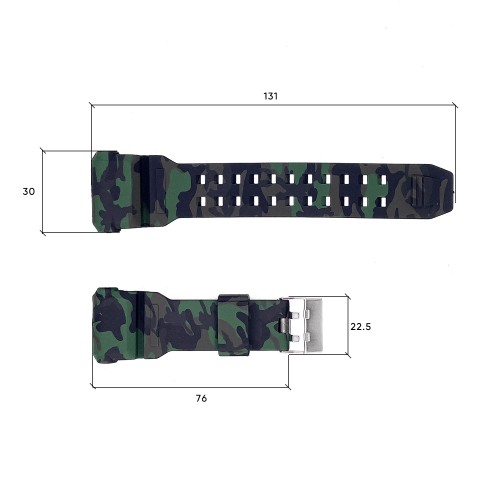 Купить Ремінець для годинника Skmei 1742CMGN Camo Green